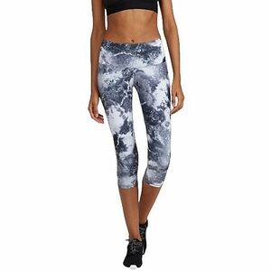 Noli Active Granite Swirl Cropped Capri Legging Marble Tie Dye | Women's Size S